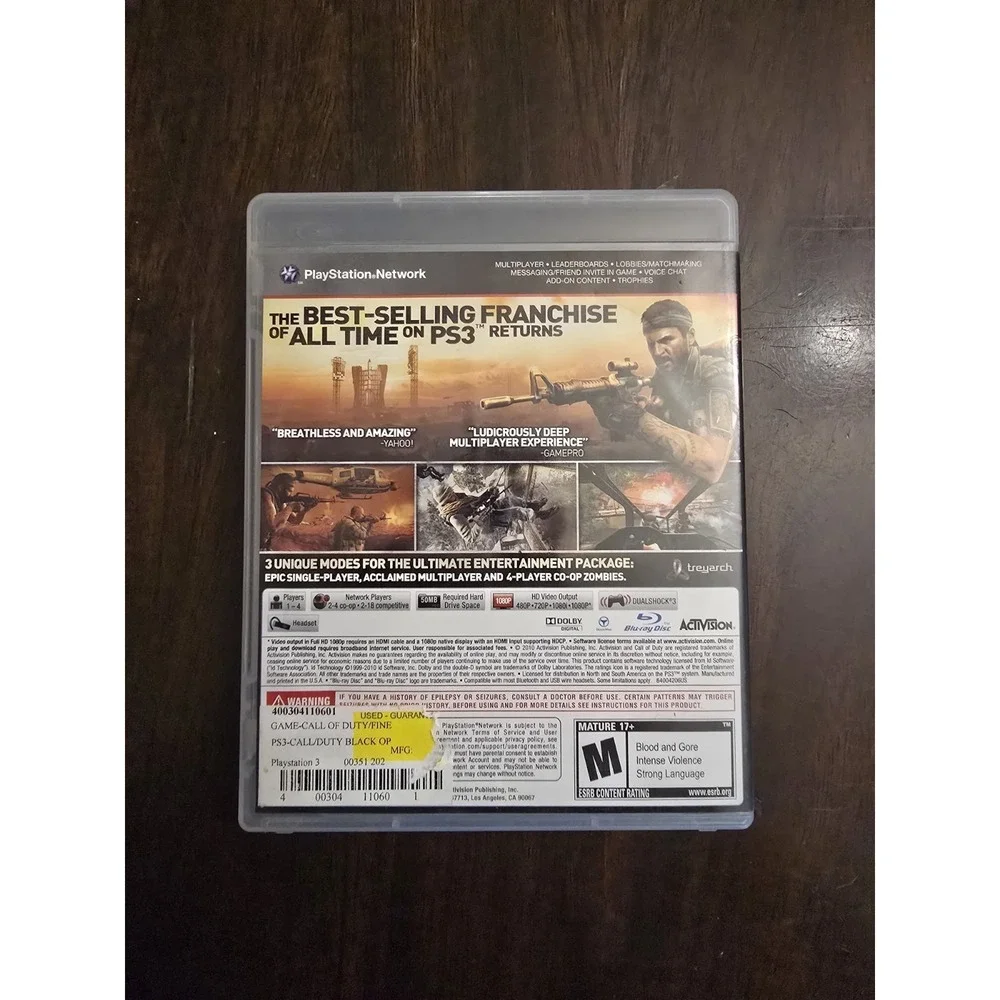 Call of Duty: Black Ops - Playstation 3